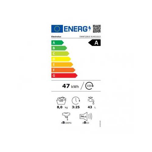ELECTROLUX Skalbimo mašina Electrolux EW6F2281E 449,00 EUR