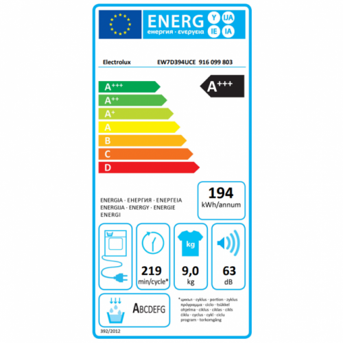 ELECTROLUX Džiovyklė su šilumos siurbliu Electrolux EW7D394UCE 699,00 EUR ELECTROLUX Džiovyklė su šilumos siurbliu Electrolux EW7D394UCE 699,00 EUR