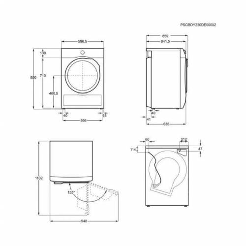 ELECTROLUX Džiovyklė Electrolux EW9D787KCE 949,00 EUR