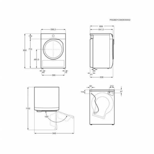 ELECTROLUX Džiovyklė su šilumos siurbliu Electrolux EW9D4854KE 879,00 EUR