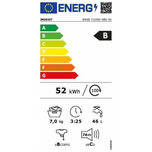 INDESIT Iš priekio pakraunama skalbyklė Indesit BWSE 71295X WBV EU 319,00 EUR