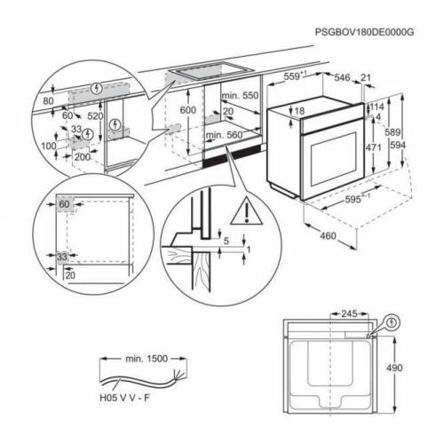 AEG Juodos spalvos kombinuota garinė orkaitė AEG TB8SB73ZAB 1,079.00