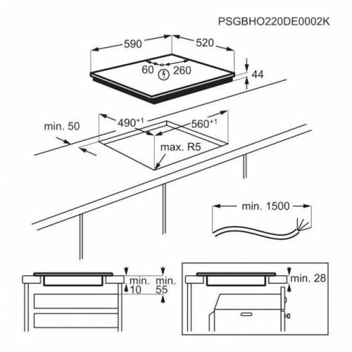 AEG Indukcinė kaitlentė AEG TO64IC00FB 469,00 EUR