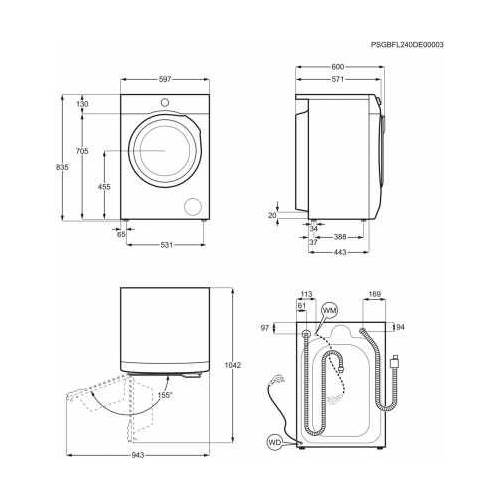 ELECTROLUX Skalbyklė su garų programa Electrolux EW7F3494EQ 599,00 €