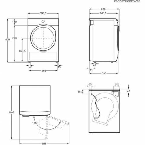 ELECTROLUX Džiovyklė su šilumos siurbliu Electrolux EW7D495UDE 799,00 €