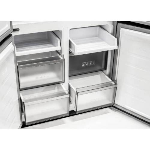 Lord Sidabrinės spalvos Side-by-Side tipo šaldytuvas su šaldikliu Lord C26 + DOVANA kavos pupelės LORD (0.5 kg) 959,00 €