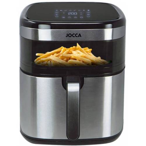 JOCCA Karšto oro gruzdintuvė su displėjumi Jocca 2385 10l ner.plienas/juoda 110,00 EUR