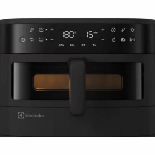 ELECTROLUX Dviguba karšto oro gruzdintuvė su langeliais ir displėjumi Electrolux EAFD11B 11L juoda 199,00 €