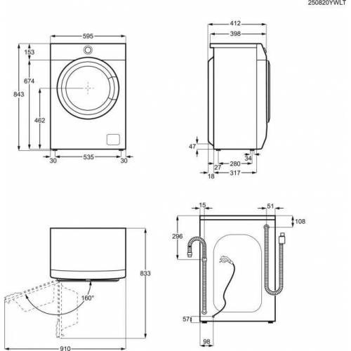 ELECTROLUX 38cm gylio skalbyklė Electrolux EW6SN506W 359,00 €