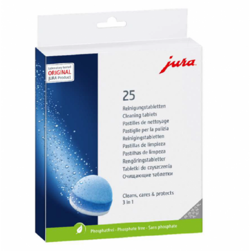 JURA JURA 3 fazių valymo tabletės dėžutėje (25vnt.) 38,71 €