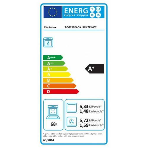 ELECTROLUX Dujinė orkaitė su el. grilium ir katalitine danga Electrolux EOG2102AOX 399,00 €