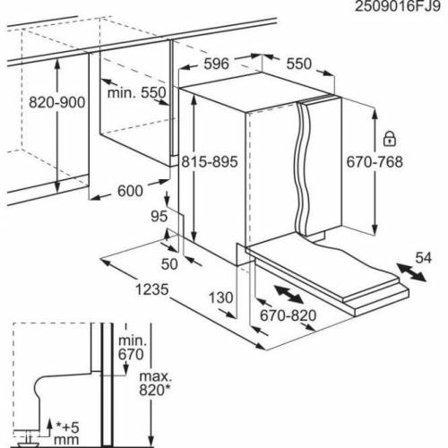 AEG 60 cm. pločio įmontuojama indaplovė AEG GI7212A2SN 675,00 €