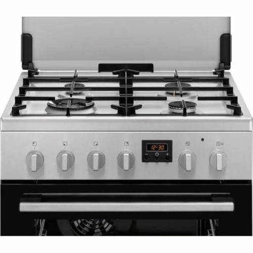 ELECTROLUX 60cm pločio ner.plieno spalvos dujinė viryklė su el. orkaite Electrolux LKK664223X 475,00 €
