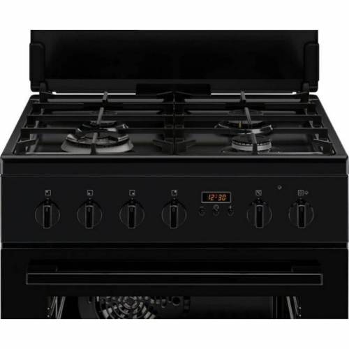 ELECTROLUX 60 cm. pločio juodos spalvos dujinė viryklė su elektrine orkaite Electrolux LKK664222K 450,00 €