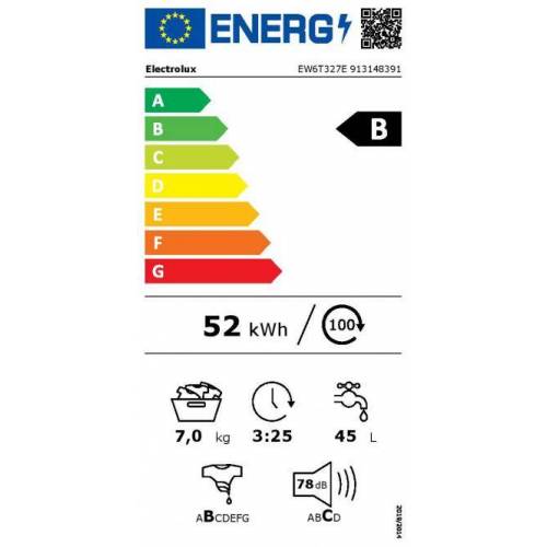 ELECTROLUX Iš viršaus pakraunama skalbyklė Electrolux EW6T327E 445,00 €