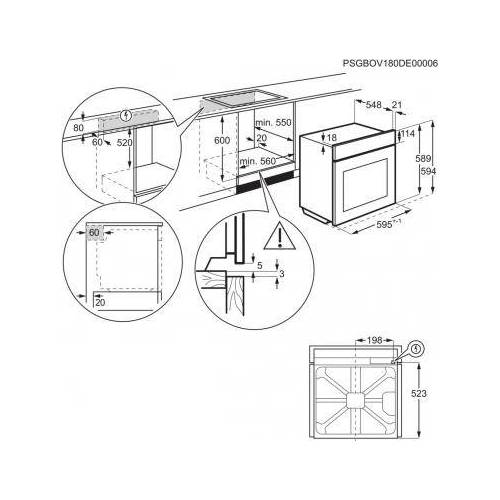 ELECTROLUX Juodos spalvos orkaitė Electrolux EOD5C50Z 369,00 €