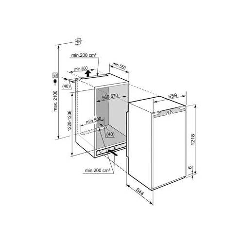 LIEBHERR Šaldytuvas LIEBHERR IKB 2350 557,00 EUR LIEBHERR Šaldytuvas LIEBHERR IKB 2350 557,00 EUR