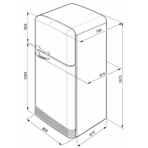 SMEG Šaldytuvas Smeg FAB50X 2,655.00 SMEG Šaldytuvas Smeg FAB50X 2,655.00